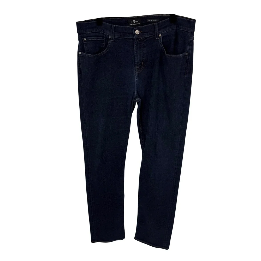 7 For All Mankind The Straight Jeans Mens‎ 40 Rinse Blue Luxe Performance